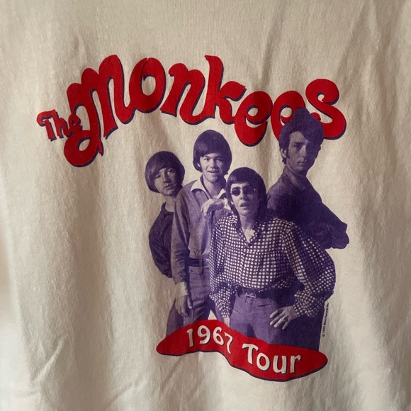 Vintage The Monkees 67' Tour Tee 1995 Single Stitch XL - Picture 4 of 5